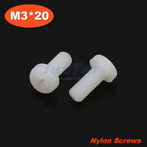 100pcs/lot DIN7985 M3*20 Nylon Phillips Pan Head (Cross recessed pan head) Machine Screws
100pcs/lot DIN7985 M3*20 Nylon Phillips Pan Head (Cross recessed pan head) Machine Screws