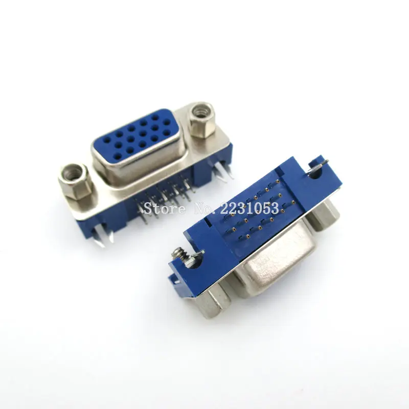 5PCS/LOT DB15 DR15 3Rows Blue Parallel Port 15 Pin D Sub Female 15 Way PCB 90 Degree Connector DB15 Socket Plug VGA Adapter
5PCS/LOT DB15 DR15 3Rows Blue Parallel Port 15 Pin D Sub Female 15 Way PCB 90 Degree Connector DB15 Socket Plug VGA Adapter