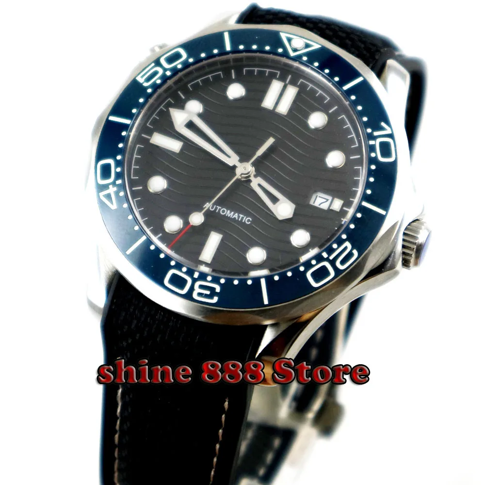 41mm bliger sterile black dial luminous Sapphire glass Ceramic bezel automatic mens watch Luxury Brand Top Mechanical Watches
41mm bliger sterile black dial luminous Sapphire glass Ceramic bezel automatic mens watch Luxury Brand Top Mechanical Watches