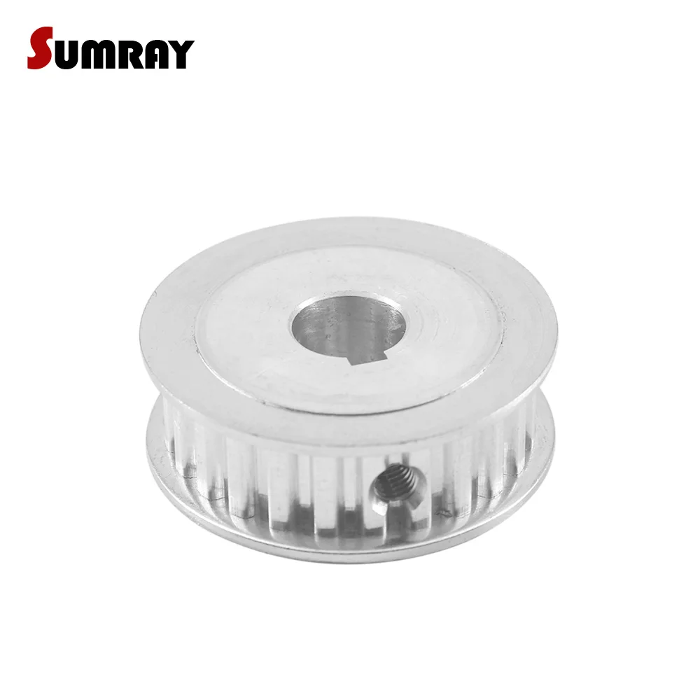 SUMRAY XL Keyway 30T Pulley Wheel 12/14/15/16/17/19/20mm bore keyway diameter 4/5/6mm 11mm width Aluminium Motor Pulley
SUMRAY XL Keyway 30T Pulley Wheel 12/14/15/16/17/19/20mm bore keyway diameter 4/5/6mm 11mm width Aluminium Motor Pulley