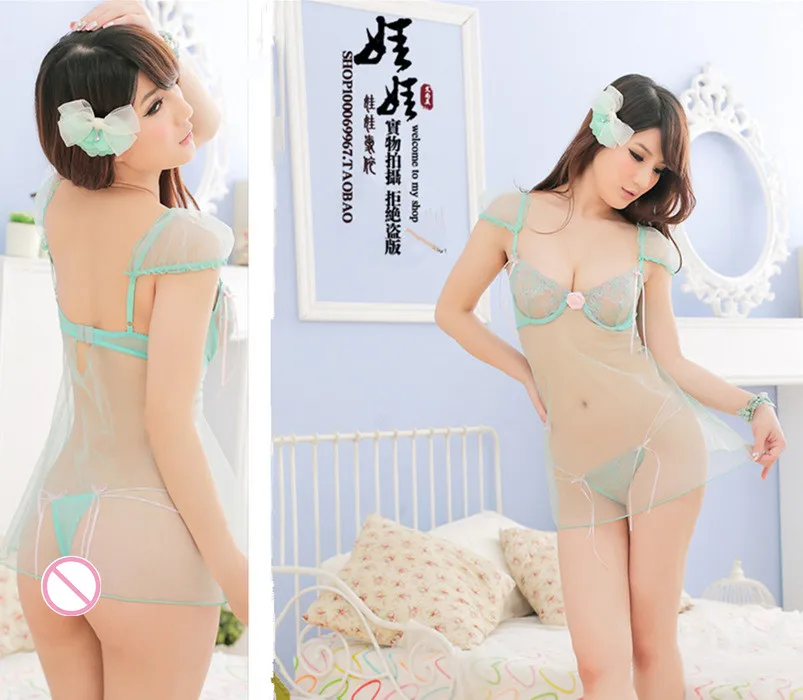 Transparent sexy underwear dress steel support support underwear gather sexy lace erotic dress pajamas
Transparent sexy underwear dress steel support support underwear gather sexy lace erotic dress pajamas