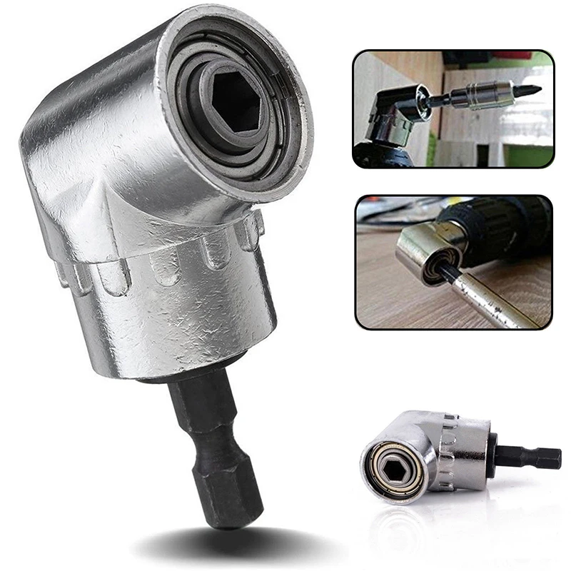 105 Degrees Extension Hex Drill Bit 1/4" Hex Stainless Steel Angle Driver Screwdriver Socket Holder Adaptor
105 Degrees Extension Hex Drill Bit 1/4" Hex Stainless Steel Angle Driver Screwdriver Socket Holder Adaptor