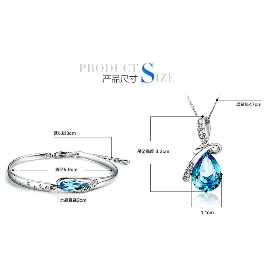 Austrian crystal jewelry Fashion Bracelet Bangle on silver Plated AAA Crystal for Women free shipping | Украшения и аксессуары