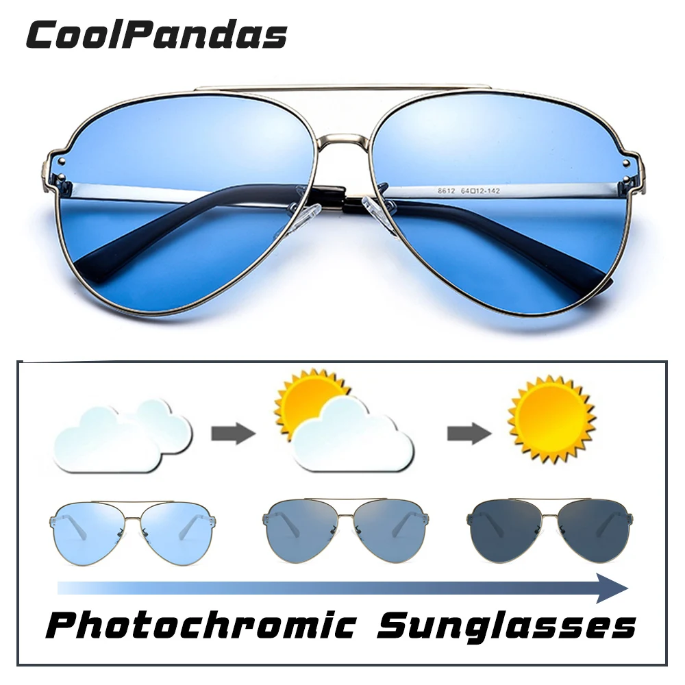 Brand Aviation Blue Pink Driving Photochromic Sunglasses Men Women Polarized Chameleon Sun Glasses Male oculos de sol masculino
Brand Aviation Blue Pink Driving Photochromic Sunglasses Men Women Polarized Chameleon Sun Glasses Male oculos de sol masculino