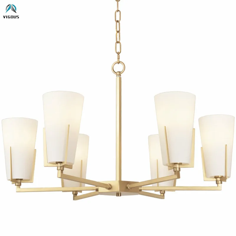 American Modern Luxury Copper Living Room Led E14 Chandelier Up Glass Shades Pendant Chandelier Lighting Lamparas Fixtures
American Modern Luxury Copper Living Room Led E14 Chandelier Up Glass Shades Pendant Chandelier Lighting Lamparas Fixtures