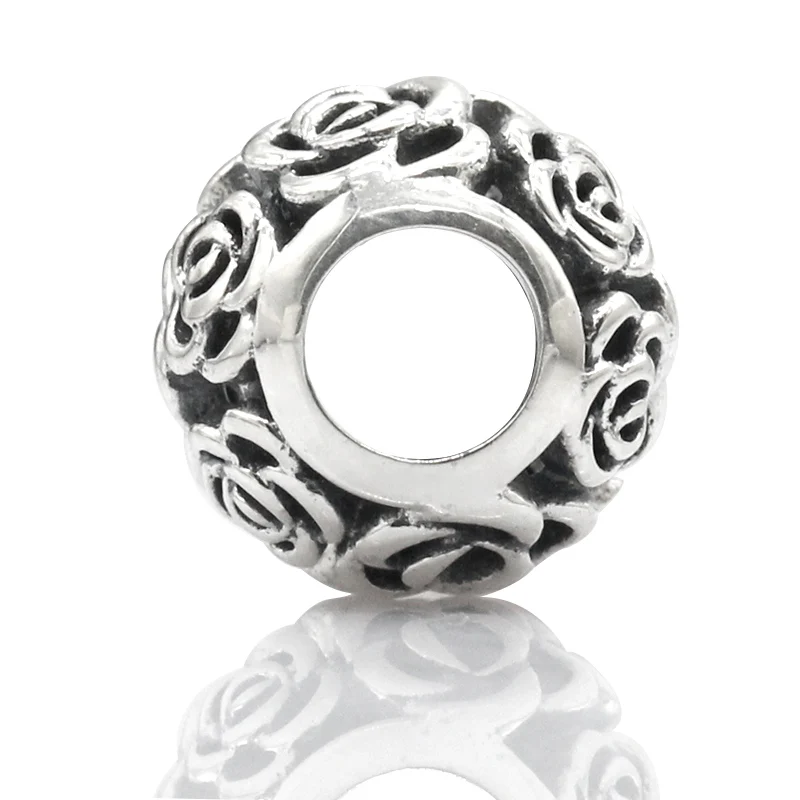 Real 925 Sterling Silver Openwork Rose Flowers Charm fit Original Pandora DIY Bead Bracelet Bangle Jewelry Making Gift
Real 925 Sterling Silver Openwork Rose Flowers Charm fit Original Pandora DIY Bead Bracelet Bangle Jewelry Making Gift