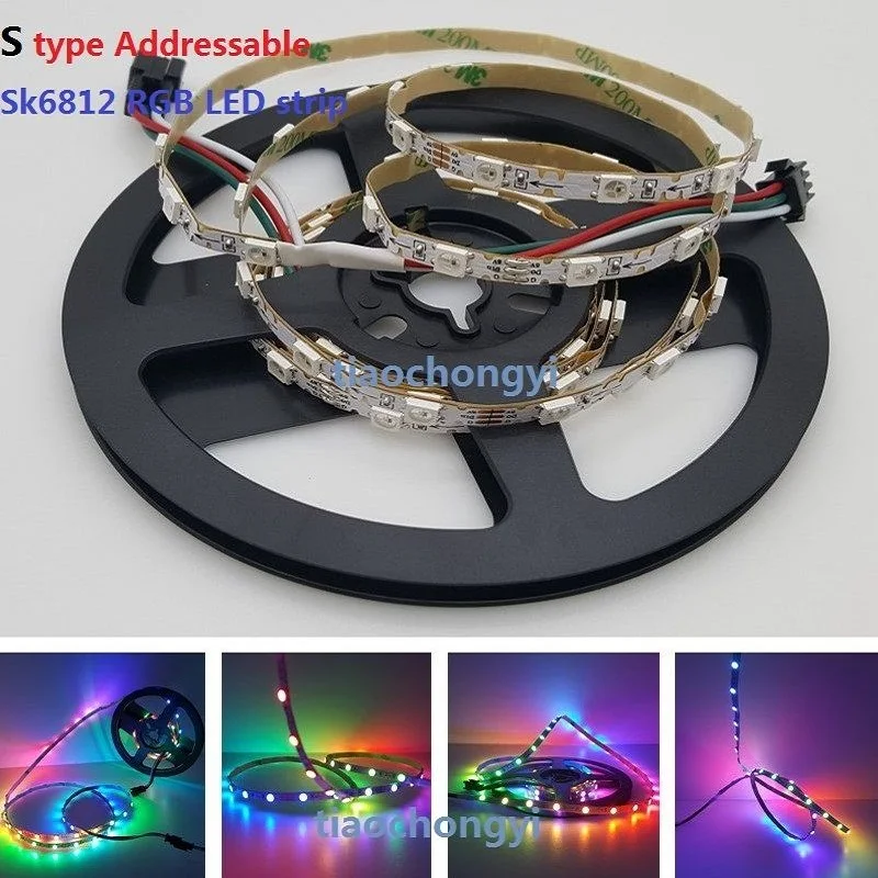 1 м S-тип Адресуемая WS2812 SK6812 RGB светодиодная Пиксельная лента Гибкая 48 светодисветодиодный s 5 В
1 м S-тип Адресуемая WS2812 SK6812 RGB светодиодная Пиксельная лента Гибкая 48 светодисветодиодный s 5 В