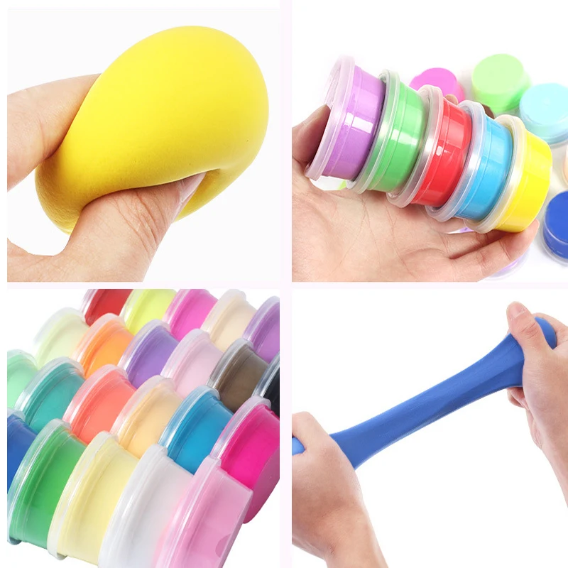 12/24pcs Air Clay Modelling Clay Light DIY Soft Creative Hand gum Toys DIY Plasticine Clay Learning Toy Gift For Kids
12/24pcs Air Clay Modelling Clay Light DIY Soft Creative Hand gum Toys DIY Plasticine Clay Learning Toy Gift For Kids