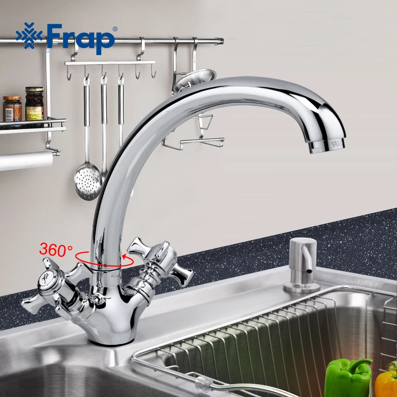 Смеситель для кухонной раковины Frap F4224, смеситель для горячей и холодной воды с двойной ручкой, вращение на 360 градусов
Смеситель для кухонной раковины Frap F4224, смеситель для горячей и холодной воды с двойной ручкой, вращение на 360 градусов