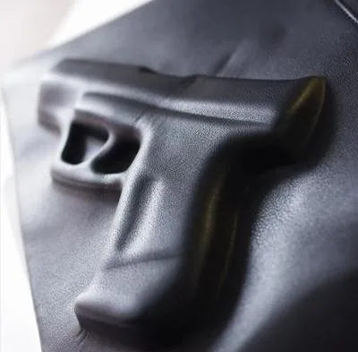 Клатч женский с 3D принтом Gun day вечерняя кожаная сумочка дизайнерский праздничный
