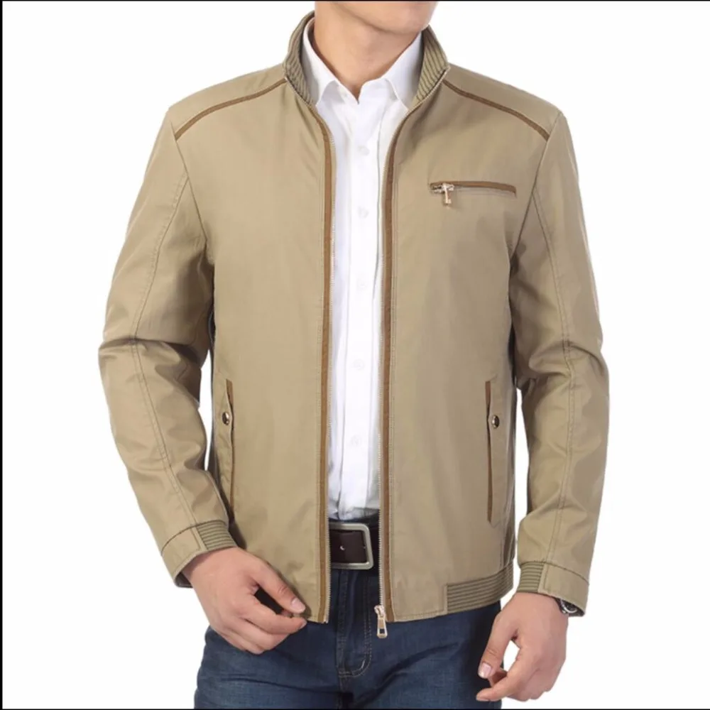 M-4xl 2021 New Middle-aged And Old Cotton Jacket Men's Casual Thin Stand Collar Jacket Coat Father Spring Autumn Outerwear
M-4xl 2021 New Middle-aged And Old Cotton Jacket Men's Casual Thin Stand Collar Jacket Coat Father Spring Autumn Outerwear