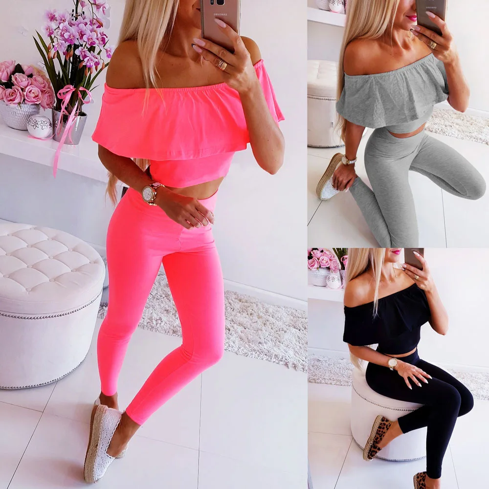 two piece set slash neck short sleeve top and high waist pink pencil pants 2019 summer clothes for women sexy solid color
two piece set slash neck short sleeve top and high waist pink pencil pants 2019 summer clothes for women sexy solid color