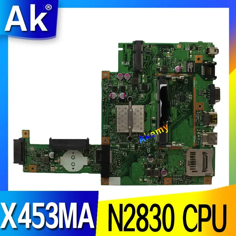 AK For Asus X453MA X403M F453M Laptop motherboard X453MA N2830 CPU Mainboard test good
AK For Asus X453MA X403M F453M Laptop motherboard X453MA N2830 CPU Mainboard test good