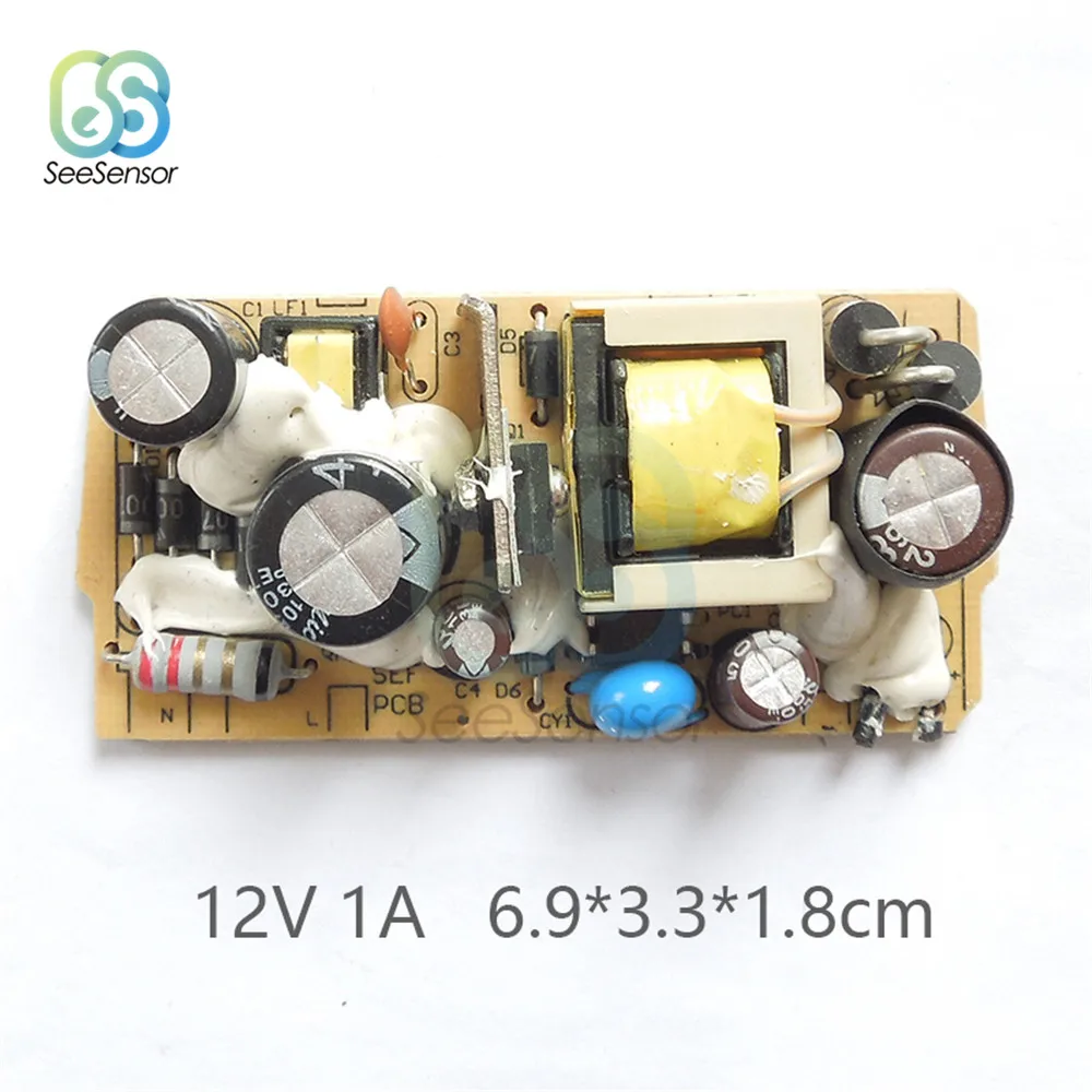 Switching Power Supply Circuit Board AC-DC 12V 1A 1000MA/1.2A 1200MA DC Voltage Regulator Module For Monitor 110V 220V 50/60HZ
Switching Power Supply Circuit Board AC-DC 12V 1A 1000MA/1.2A 1200MA DC Voltage Regulator Module For Monitor 110V 220V 50/60HZ