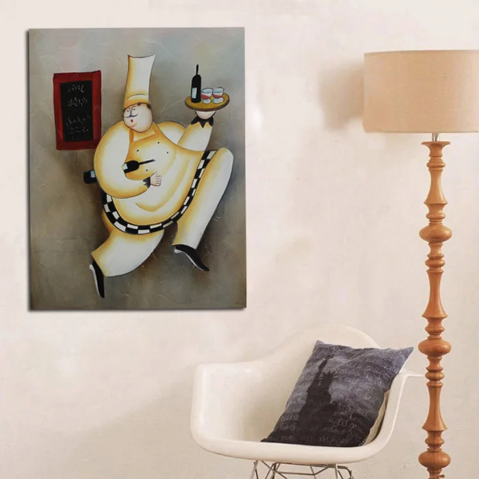 New oil painting home Decor Hand painted Abstract Happy Cook with Wine Oil Paintings Canvas Wall art Pictures for living room
New oil painting home Decor Hand painted Abstract Happy Cook with Wine Oil Paintings Canvas Wall art Pictures for living room