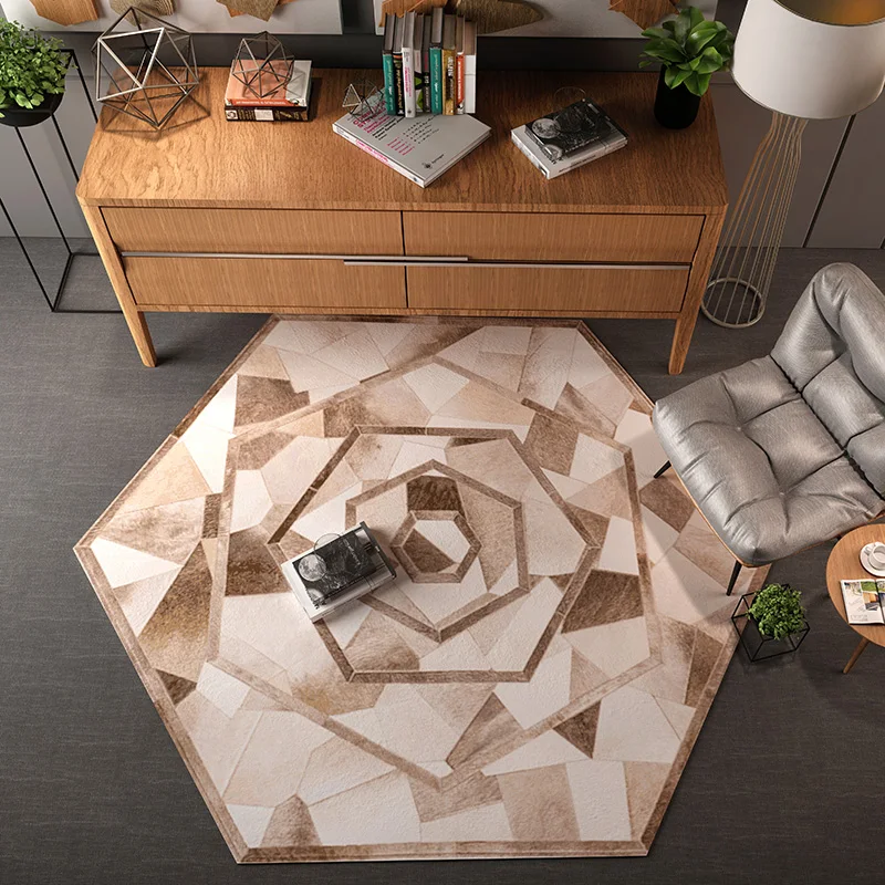 Shaped Carpet Light Color Simple Modern Household Polygon Living Room Coffee Table Bedroom Bedside Hanging Basket Computer Chai
Shaped Carpet Light Color Simple Modern Household Polygon Living Room Coffee Table Bedroom Bedside Hanging Basket Computer Chai