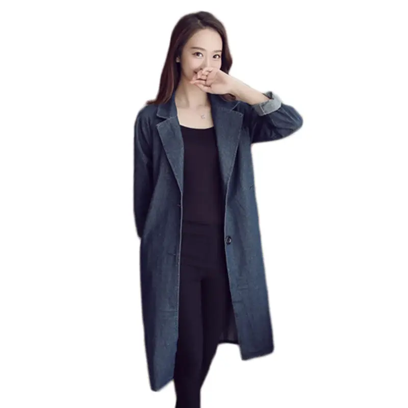 Loose Denim Casual Jacket Women Long Coat 2019 Spring New Korean Windbreaker Jacket Femme Lapel BF Jaqueta Feminina Jeans f185
Loose Denim Casual Jacket Women Long Coat 2019 Spring New Korean Windbreaker Jacket Femme Lapel BF Jaqueta Feminina Jeans f185