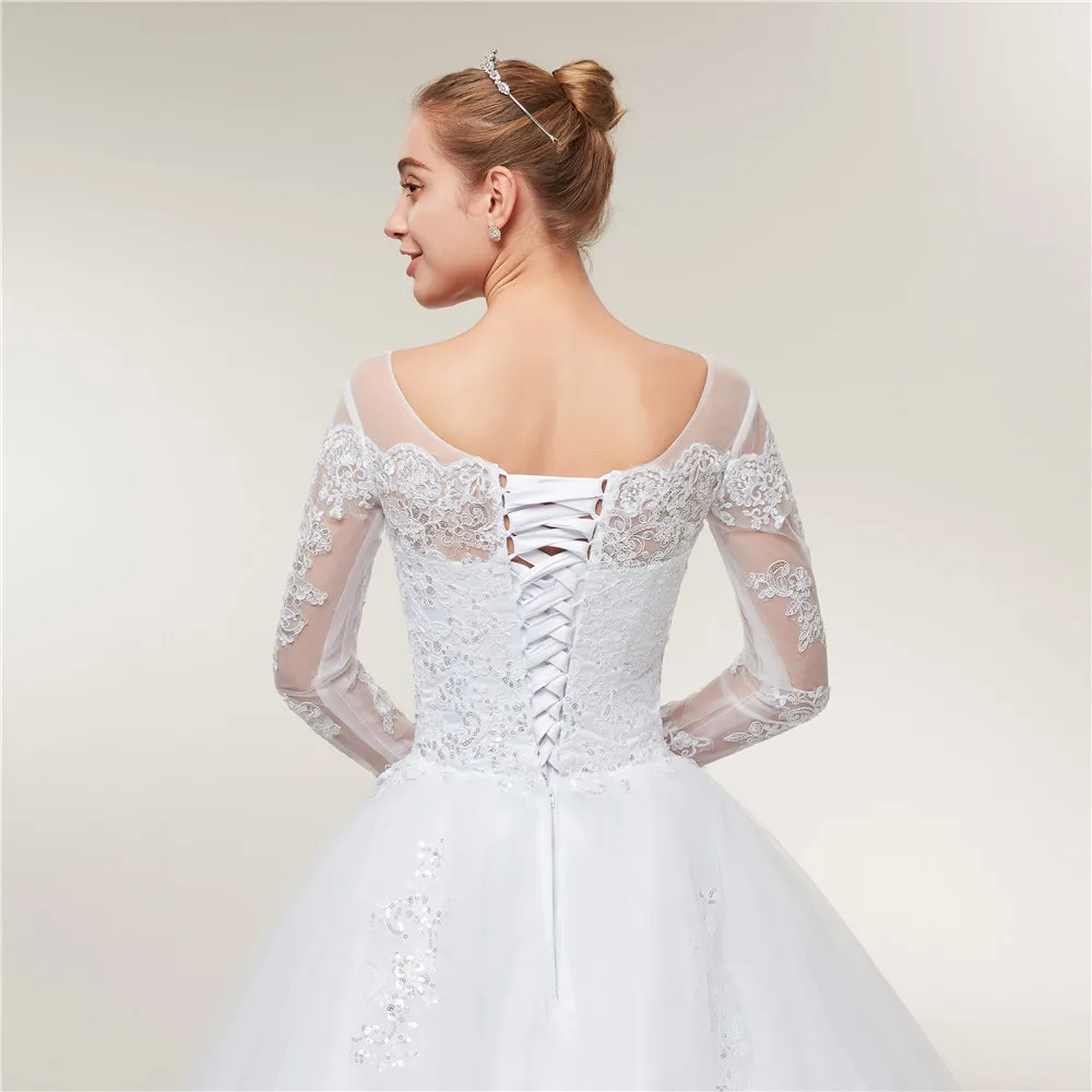 Fansmile Vestido De Noiva Vintage Lace Ball Gown Wedding Dresses 2020 Long Train Custom Plus Size Wedding Gowns Tulle FSM-395T
Fansmile Vestido De Noiva Vintage Lace Ball Gown Wedding Dresses 2020 Long Train Custom Plus Size Wedding Gowns Tulle FSM-395T