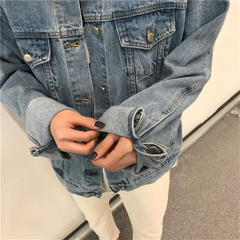 HziriP Brief Chic Loose Casual Fashion New 2019 Autumn Female Denim Simple Stylish Full Sleeves Outerwear Jeans Jackets Coat
HziriP Brief Chic Loose Casual Fashion New 2019 Autumn Female Denim Simple Stylish Full Sleeves Outerwear Jeans Jackets Coat