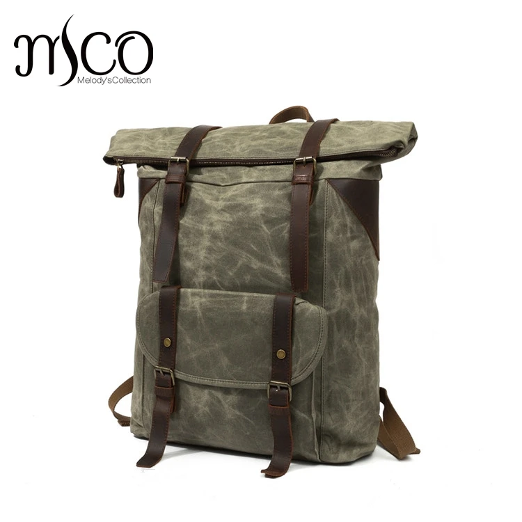 Men Waxed Waterproof Canvas Backpacks Vintage Leather Laptop Backpack Mochila Large Capacity Weekend Duffle Travel Bag Rucksack
Men Waxed Waterproof Canvas Backpacks Vintage Leather Laptop Backpack Mochila Large Capacity Weekend Duffle Travel Bag Rucksack