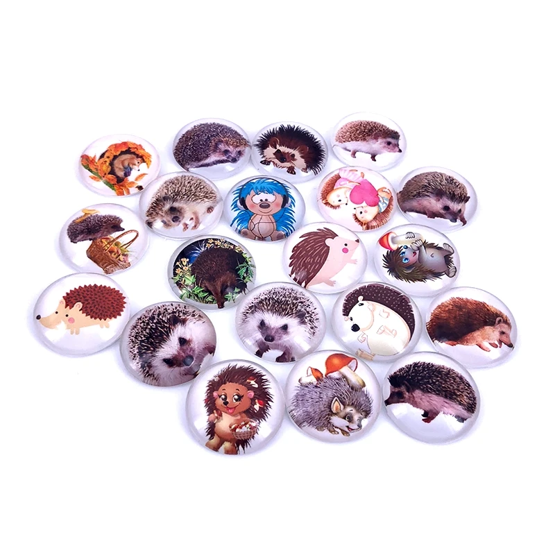 20pcs/lot 18mm 20mm 25mm Round Hedgehog Pattern Glass Cabochon for DIY Jewelry Making Findings & Components T027
20pcs/lot 18mm 20mm 25mm Round Hedgehog Pattern Glass Cabochon for DIY Jewelry Making Findings & Components T027