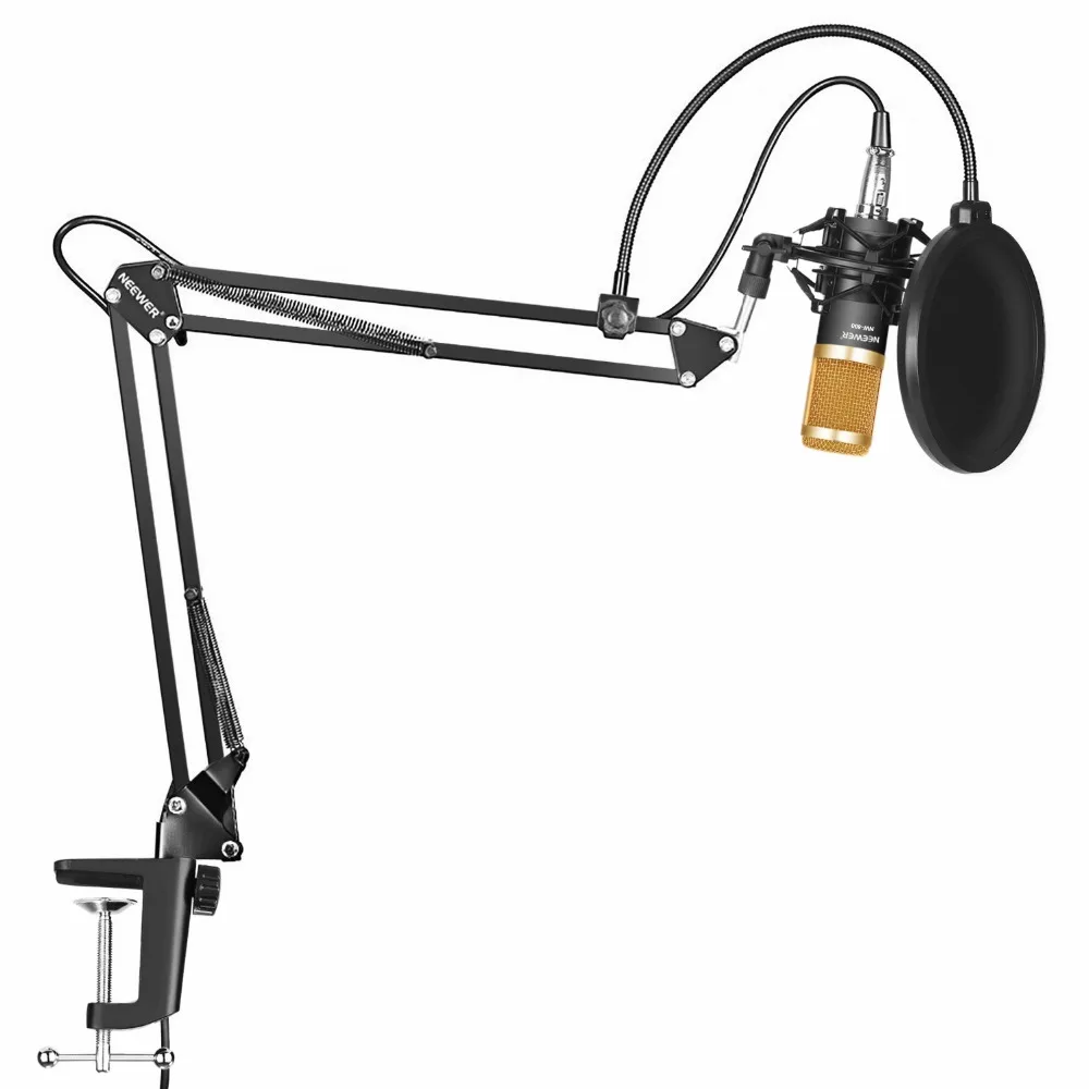 Neewer Professional Studio Broadcasting Recording Condenser Microphone&Microphone Arm Stand with Shock Mount and Mounting Clamp
Neewer Professional Studio Broadcasting Recording Condenser Microphone&Microphone Arm Stand with Shock Mount and Mounting Clamp