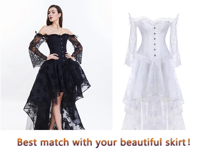 Elegant Women corset sexy Lace up overbust bustier burlesque corset with lace long sleeves corset mesh lace sexy vintage style
Elegant Women corset sexy Lace up overbust bustier burlesque corset with lace long sleeves corset mesh lace sexy vintage style