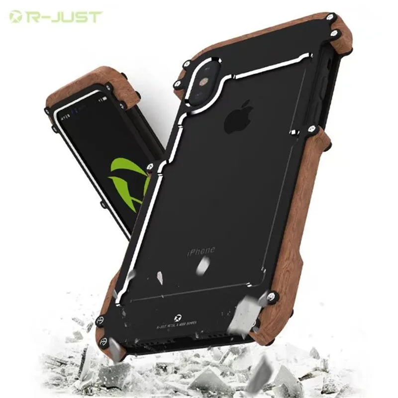 Original R-Just Natural Wood+Metal Case For iPhone 11 XS Pro MAX XR X 6 6s 7 8 Plus Aluminum Metal Frame Phone Cases Accessorie
Original R-Just Natural Wood+Metal Case For iPhone 11 XS Pro MAX XR X 6 6s 7 8 Plus Aluminum Metal Frame Phone Cases Accessorie
