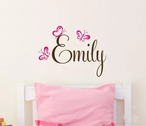 Custom Baby Name Butterfly Wall Stickers New Vinyl Decal Decor Nursery Kids Wall Decal New Arrivals Wallpaper Mural SA300
Custom Baby Name Butterfly Wall Stickers New Vinyl Decal Decor Nursery Kids Wall Decal New Arrivals Wallpaper Mural SA300