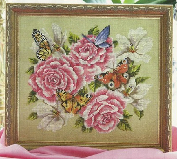 Needlework,DIY Cross Stitch,Sets For Embroidery kits,11CT&14CT,Butterflies and roses
Needlework,DIY Cross Stitch,Sets For Embroidery kits,11CT&14CT,Butterflies and roses