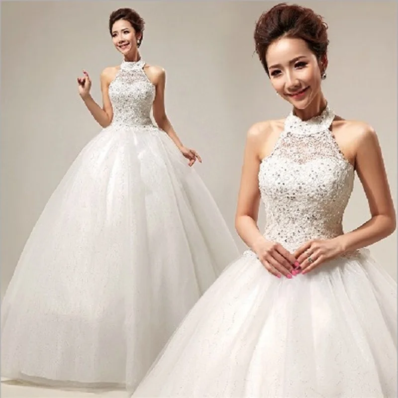 2017 New Halter Wedding Dresses White/Ivory Elegant Formal Dress Bridal Gown Sweet Princess Ball Gown Vestidos De Novia
2017 New Halter Wedding Dresses White/Ivory Elegant Formal Dress Bridal Gown Sweet Princess Ball Gown Vestidos De Novia