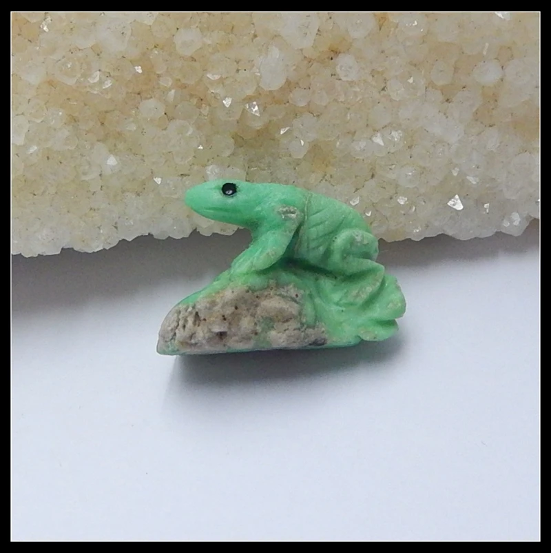 Sale 1Pcs Natural Stone Turquoise Handmade Lizard Gemstone Cabochon 26x18x11mm 5.4g
Sale 1Pcs Natural Stone Turquoise Handmade Lizard Gemstone Cabochon 26x18x11mm 5.4g