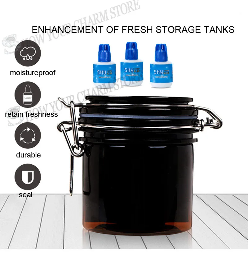 NEW Eyelash Extension eyelash glue colle faux cil storage tank Activated carbon sealsealed storage cylinder keep glue fresh
NEW Eyelash Extension eyelash glue colle faux cil storage tank Activated carbon sealsealed storage cylinder keep glue fresh