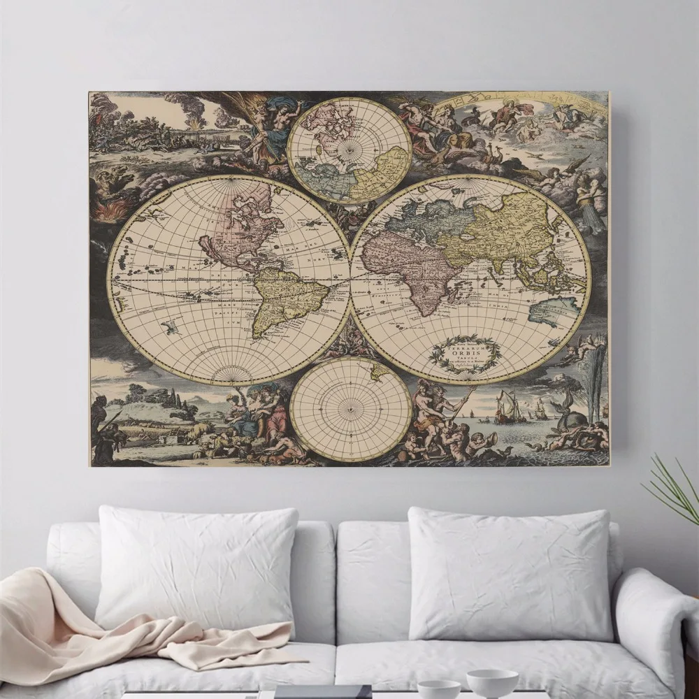 Vintage World Map Canvas Art Print Painting Poster Wall Picture For Living Room Home Decorative Bedroom Decor No Frame
Vintage World Map Canvas Art Print Painting Poster Wall Picture For Living Room Home Decorative Bedroom Decor No Frame