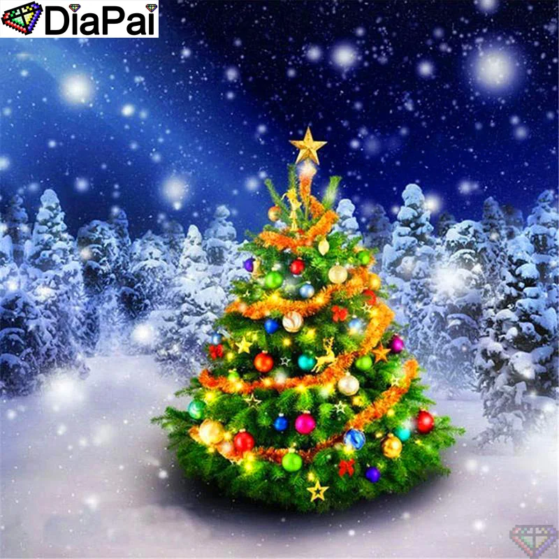 DiaPai 100% Full Square/Round Drill 5D DIY Diamond Painting "Christmas tree" Diamond Embroidery Cross Stitch 3D Decor A20090
DiaPai 100% Full Square/Round Drill 5D DIY Diamond Painting "Christmas tree" Diamond Embroidery Cross Stitch 3D Decor A20090