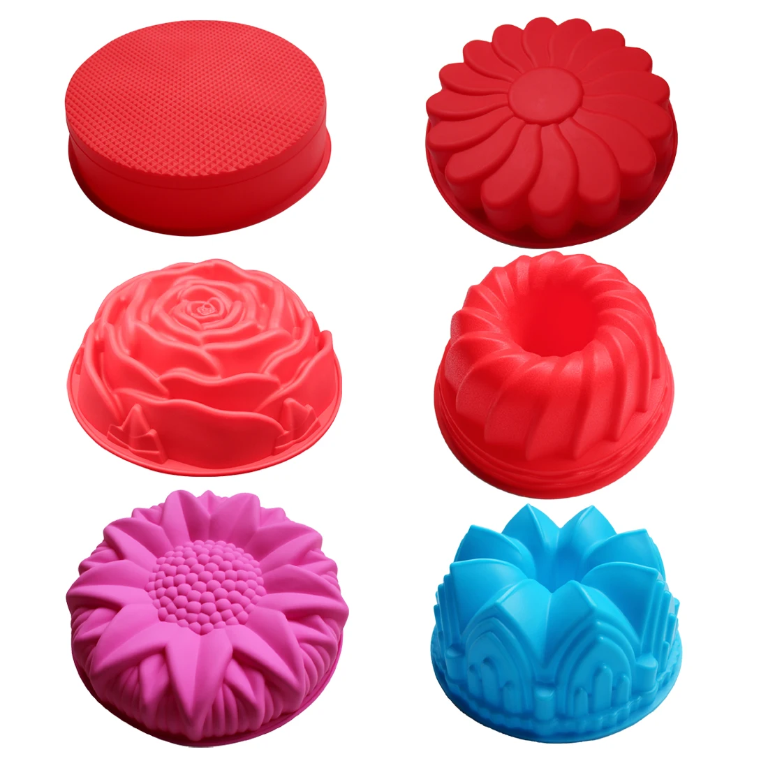 BAKER DEPOT Silicone Mold for Cakes Flower Crown shape pastry Baking Tools 3D Bread big cake form Pizza Pan DIY birthday wedding
BAKER DEPOT Silicone Mold for Cakes Flower Crown shape pastry Baking Tools 3D Bread big cake form Pizza Pan DIY birthday wedding