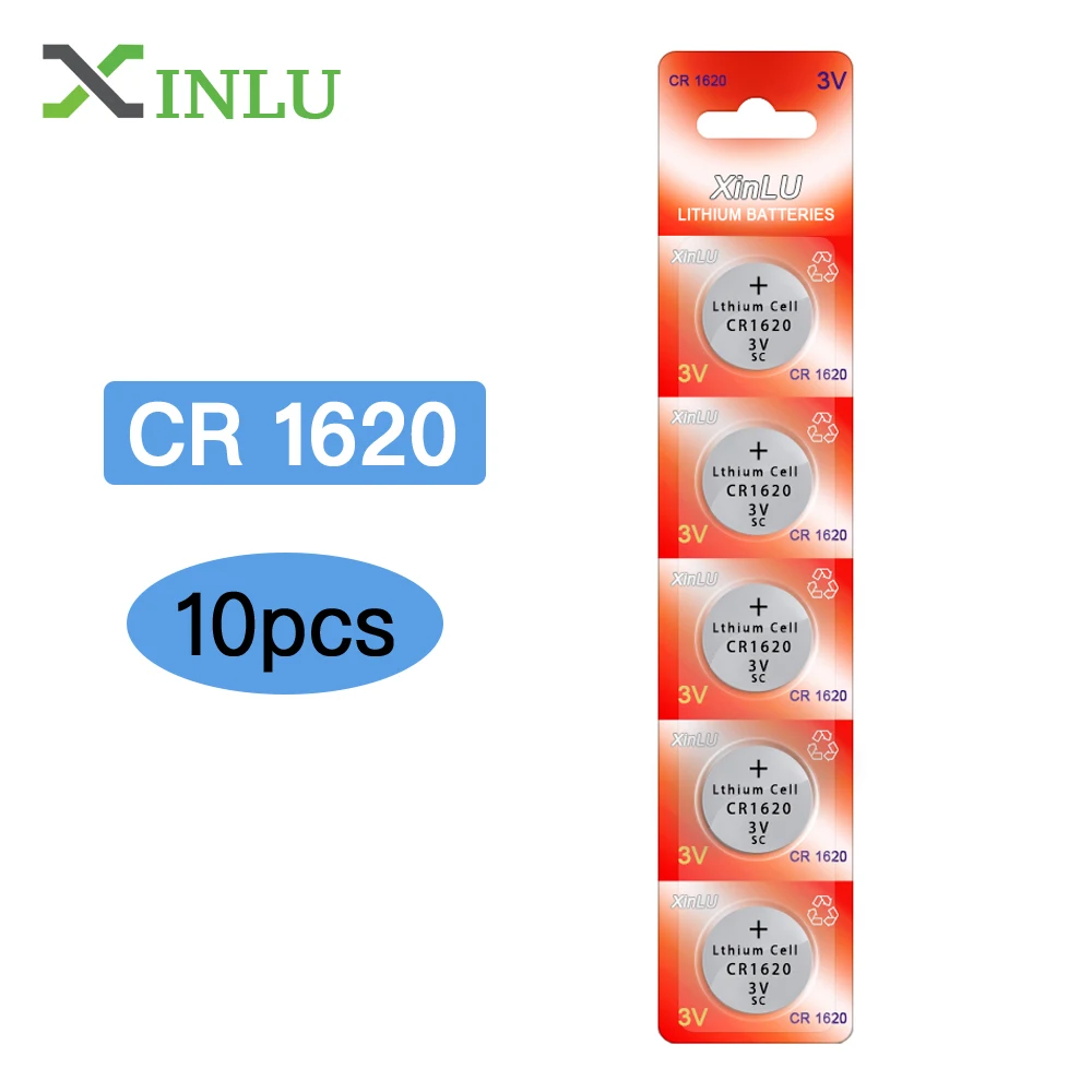 10PCS/lot CR1620 1620 ECR1620 Watch Coin button cell Battery, 10pcs CR1620 XINLU Brand battery
10PCS/lot CR1620 1620 ECR1620 Watch Coin button cell Battery, 10pcs CR1620 XINLU Brand battery