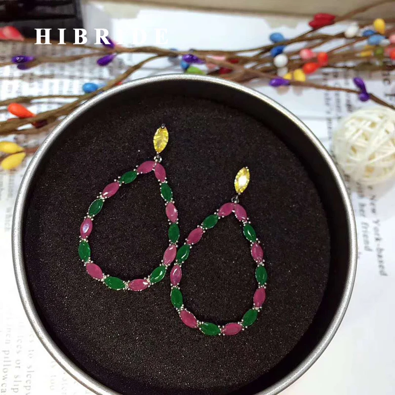 HIBRIDE New Arrival Beauty Multicolor Marquise Cut Cubic Zirocnia Drop Earrings Women Fashion Jewelry Wholesale Price E-641
HIBRIDE New Arrival Beauty Multicolor Marquise Cut Cubic Zirocnia Drop Earrings Women Fashion Jewelry Wholesale Price E-641