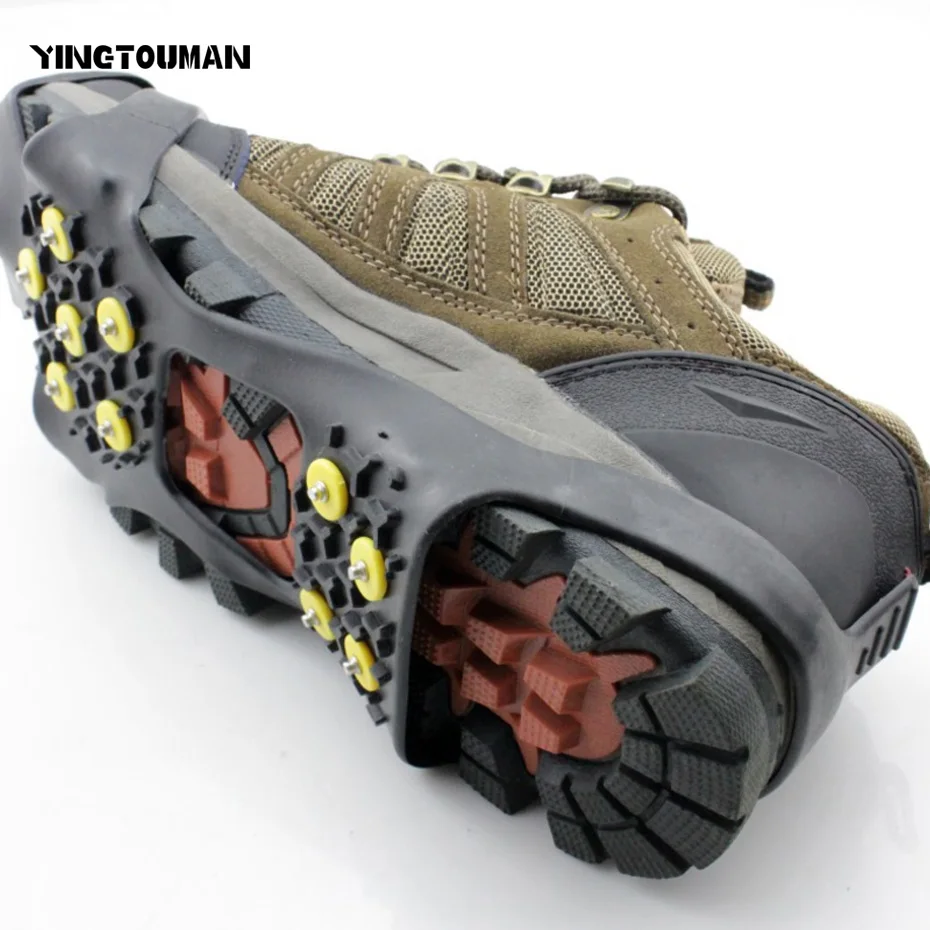YINGTOUMAN 10 Stud Universal Ice Non Slip Snow Shoe Spikes Grips Cleats Crampons Climbing Safety Tool Anti Slip Shoes Cover
YINGTOUMAN 10 Stud Universal Ice Non Slip Snow Shoe Spikes Grips Cleats Crampons Climbing Safety Tool Anti Slip Shoes Cover