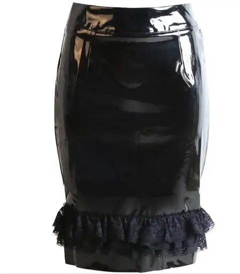 Newest Fashion OL Women Elegant PVC Skirt Lace Patchwork Pencil Skirts Sexy Mermaid Bodycon Skirt Party Nightclub Wear S-2XL
Newest Fashion OL Women Elegant PVC Skirt Lace Patchwork Pencil Skirts Sexy Mermaid Bodycon Skirt Party Nightclub Wear S-2XL