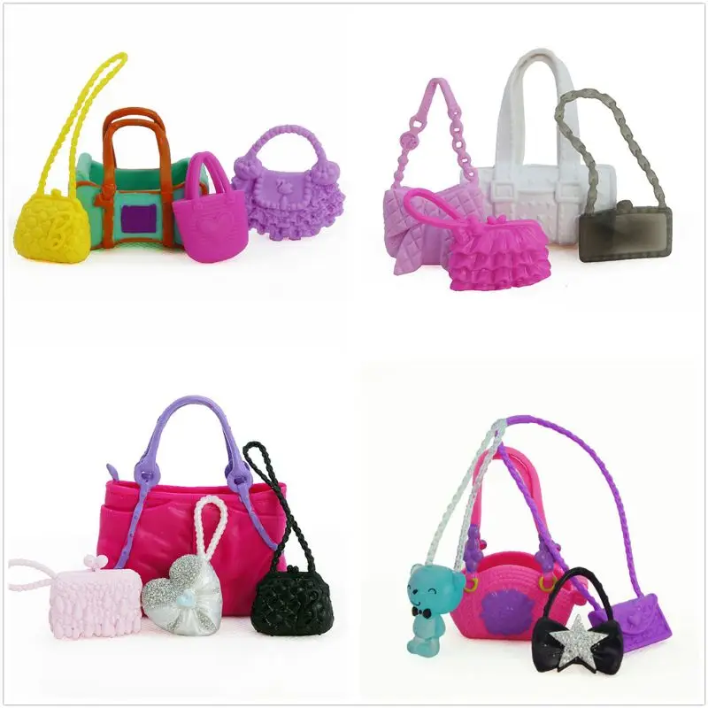 4Pcs Cute Bags Colorful Shoulder Handbag Doll Accessories For Doll Baby Girl Kids Toy Gift Dolls Accessories
4Pcs Cute Bags Colorful Shoulder Handbag Doll Accessories For Doll Baby Girl Kids Toy Gift Dolls Accessories