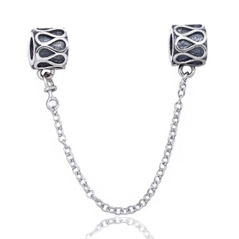 Authentic 925 Sterling Silver Bead Stripe Safety Chain Charm Fit Original Europe Bracelets DIY Charms Jewelry
Authentic 925 Sterling Silver Bead Stripe Safety Chain Charm Fit Original Europe Bracelets DIY Charms Jewelry