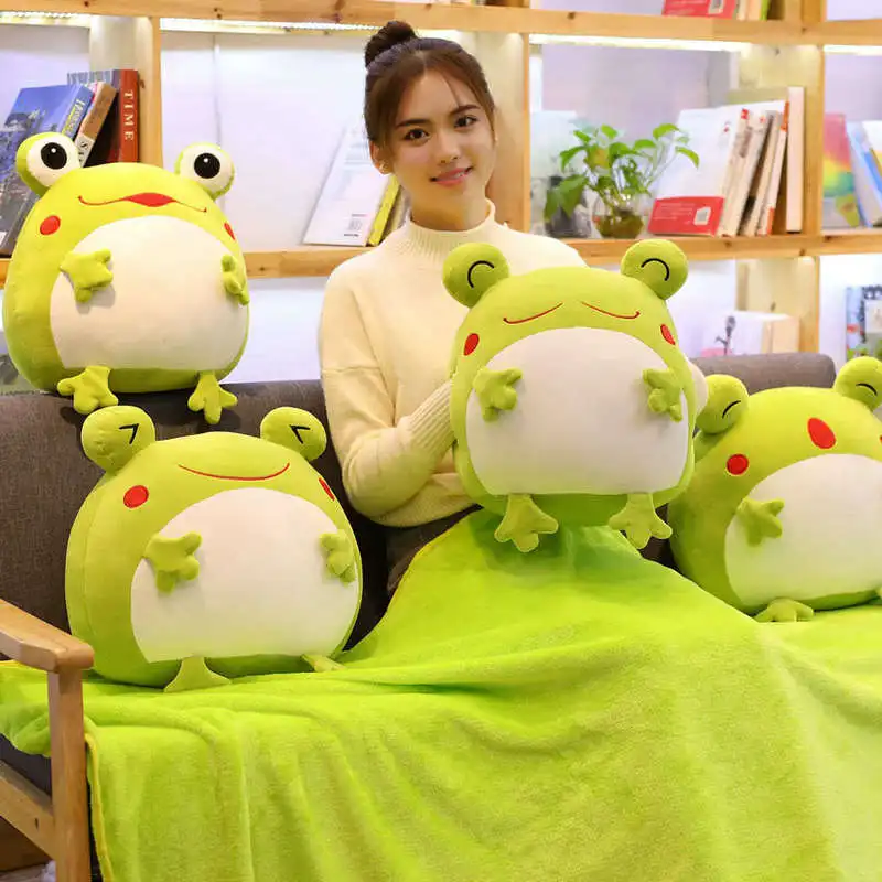 New Doll Cute Plush Frogs Toys Stuffed Down Cotton Frogs blanket Pillow Toy Birthday Gifts Kids Toy Decoration Winter hand warm
New Doll Cute Plush Frogs Toys Stuffed Down Cotton Frogs blanket Pillow Toy Birthday Gifts Kids Toy Decoration Winter hand warm