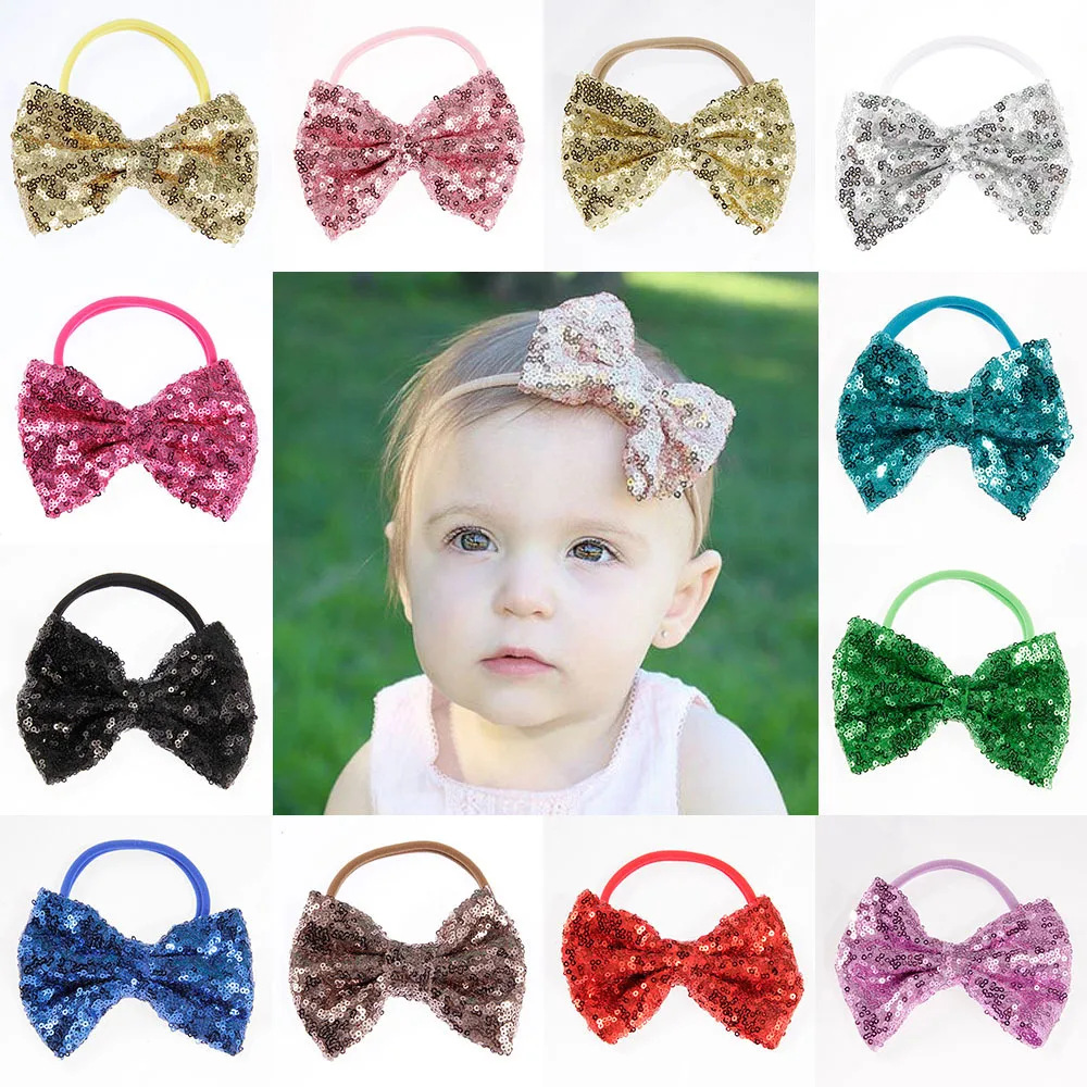 Yundfly Baby Girl Shiny Sequins Bowknot Headband Elastic Infant Hair Bows Hairband Photography Props Birthday Gifts
Yundfly Baby Girl Shiny Sequins Bowknot Headband Elastic Infant Hair Bows Hairband Photography Props Birthday Gifts