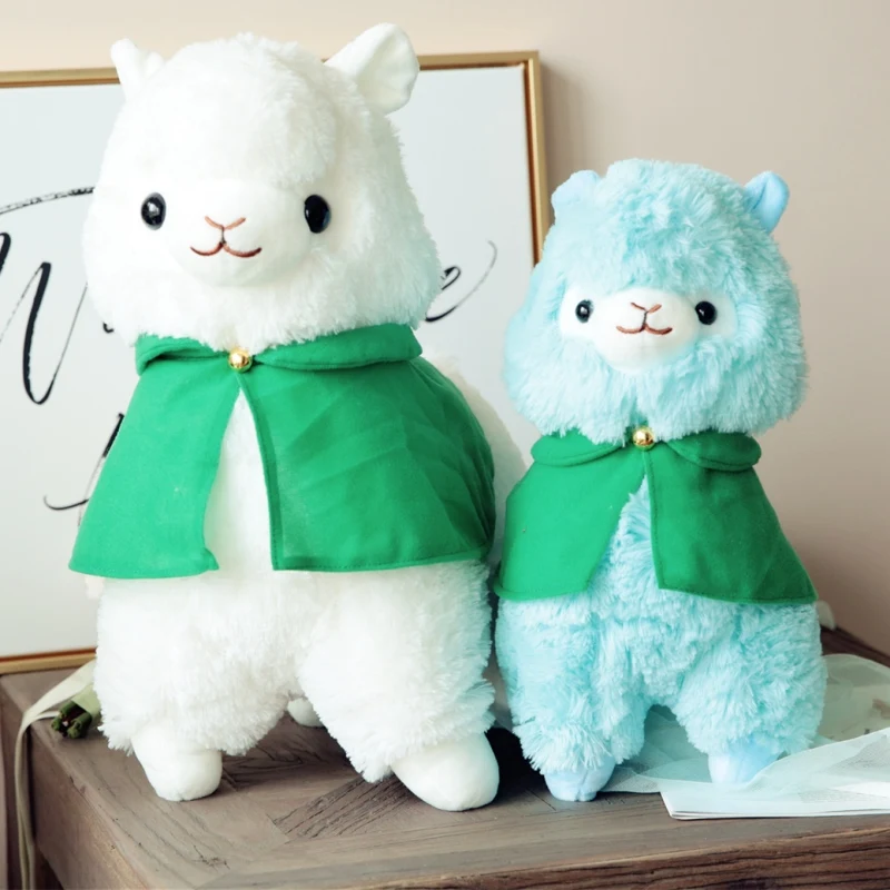 1pc 35cm/50cm Kawaii Alpaca Plush Animals Stuffed Sheep With Green Shawl Doll Birthday Gifts Kids Toy
1pc 35cm/50cm Kawaii Alpaca Plush Animals Stuffed Sheep With Green Shawl Doll Birthday Gifts Kids Toy