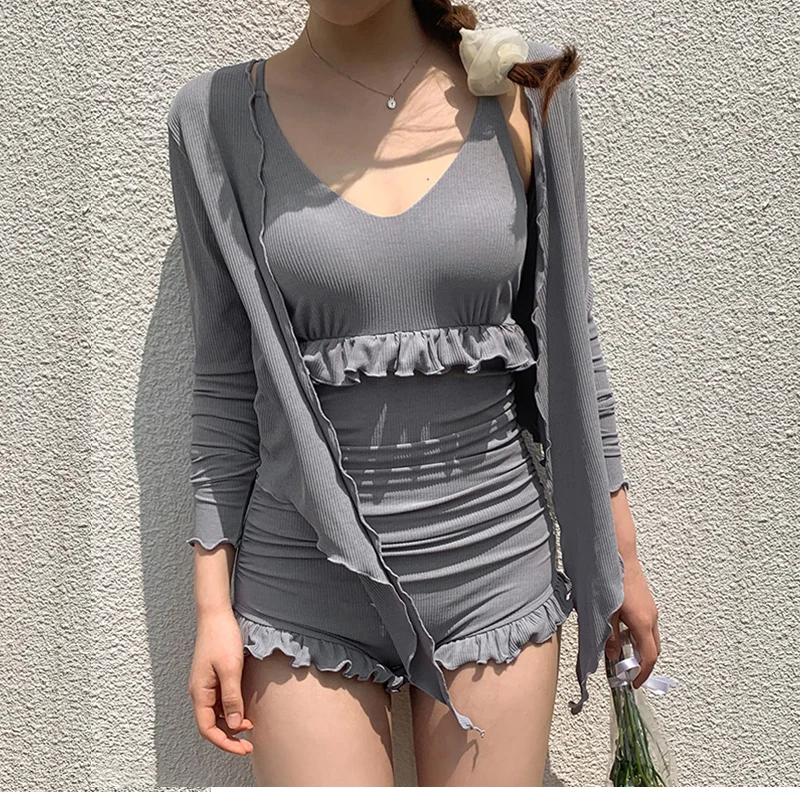 2021 Newest Women Swimwear One Piece Swimsuit Monokini Long Sleeves Beachwear Bathing Suit Female Summer Bodysuit Beach Wear
2021 Newest Women Swimwear One Piece Swimsuit Monokini Long Sleeves Beachwear Bathing Suit Female Summer Bodysuit Beach Wear
