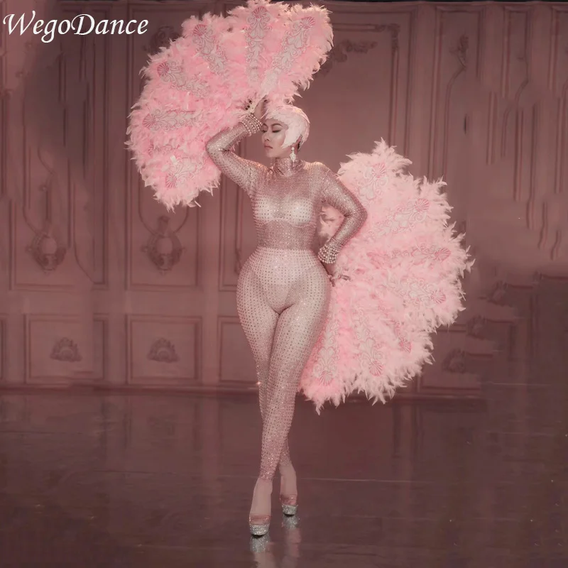 New Woman Pink Rhinestones Nude Jumpsuit Sexy Bodysuit Bra Short Pattern Rompers Stage Wear Birthday Celebrate Stretch Outfit
New Woman Pink Rhinestones Nude Jumpsuit Sexy Bodysuit Bra Short Pattern Rompers Stage Wear Birthday Celebrate Stretch Outfit
