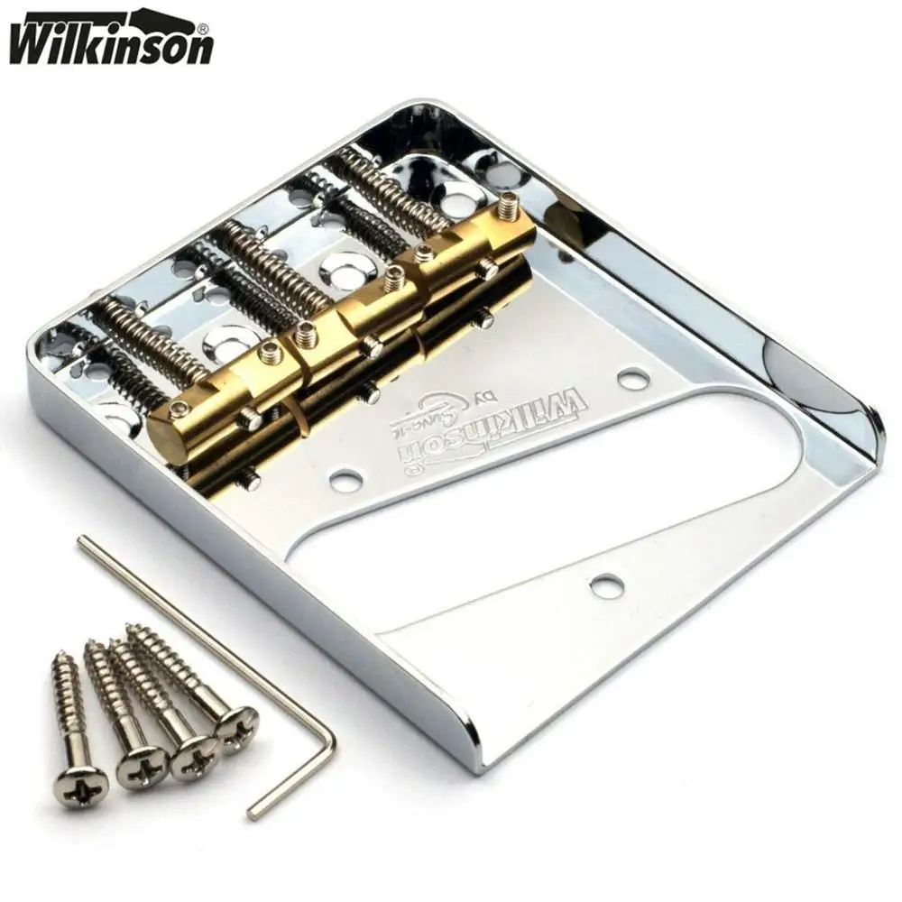 NEW Wilkinson Chrome WTB Ashtray Bridge for TL guitars, with Brass Saddles Chrome
NEW Wilkinson Chrome WTB Ashtray Bridge for TL guitars, with Brass Saddles Chrome