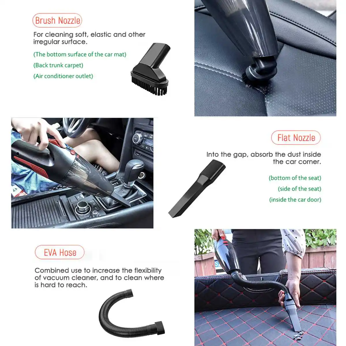 120W 5000PA Car Vacuum Cleaner High Suction For Car Wet Dry dual-use Vacuum Cleaner Handheld 12V Mini Car Home Vacuum Cleaner
120W 5000PA Car Vacuum Cleaner High Suction For Car Wet Dry dual-use Vacuum Cleaner Handheld 12V Mini Car Home Vacuum Cleaner