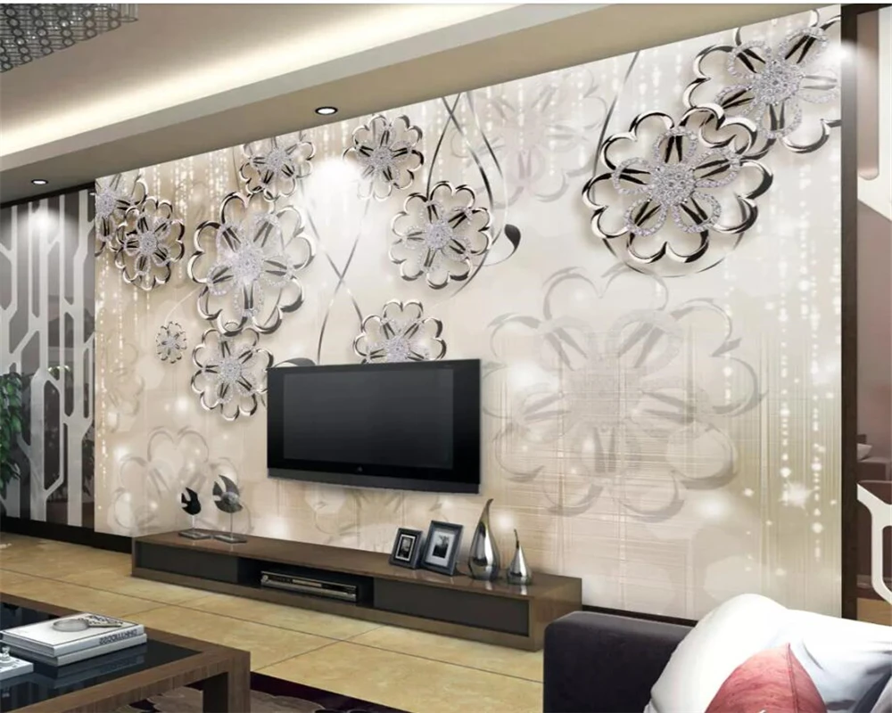 3D-обои на заказ wellyu papel de parede Европейский Дворцовый стиль украшения из кристаллов